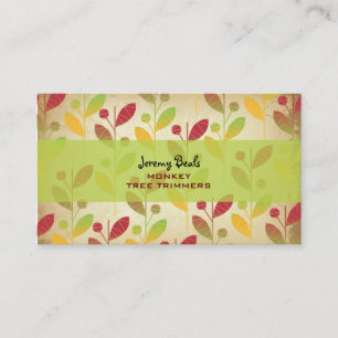 PixDezines Vintage Retro Foliage ♥♥♥♥ Business Card