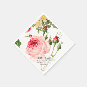 PixDezines Vintage Roses/Botanical Art Napkin