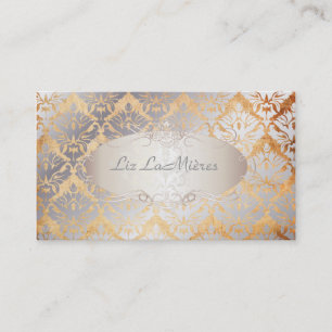 PixDezines vintage sabine damask Business Card