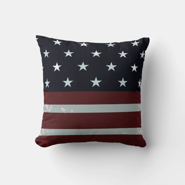 PixDezines vintage us flag Cushion (Front)