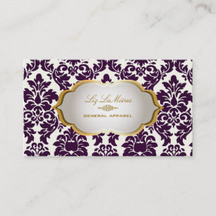 PixDezines vintage versailles damask Business Card