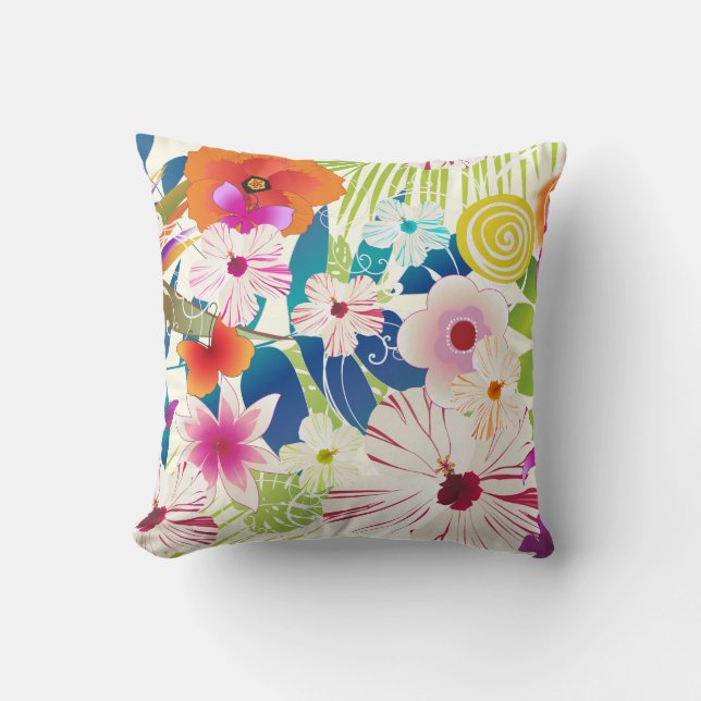 PixDezines wailea/DIY background colour Cushion (Front)