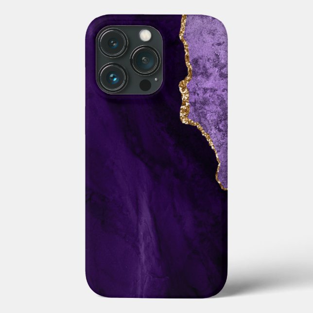 PixDezines WATERCOLOR AGATE PURPLE Case-Mate iPhone Case (Back)