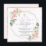 PixDezines Watercolor Blush Peonies Bat Mitzvah In Invitation<br><div class="desc">PixDezines floral watercolor Bat Mitzvah.   Pale blush pink peonies with pink champagne bubbles,  rose gold star of david.   Our dynamic design allows you to edit all elements.  

To view more of our watercolor,  copy paste this URL:
www.zazzle.com/pixdezines watercolor mitzvah?rf=238007904023613149

Copyright © 2019 PixDezines™.   All rights reserved.</div>