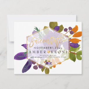 PixDezines Watercolor Flowers Save the Date
