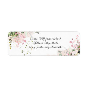 PixDezines Watercolor Greenery Blush Eucalyptus