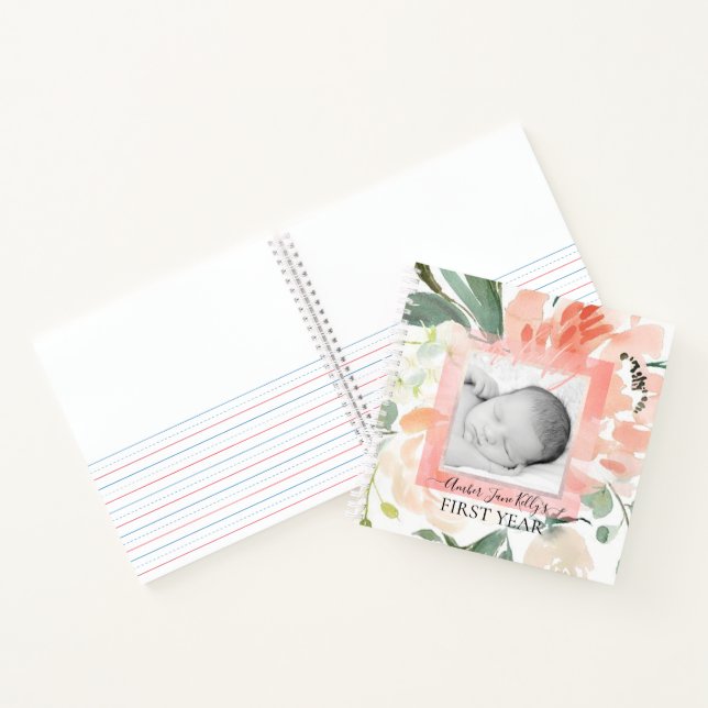 PIXDEZINES WATERCOLOR MIDSUMMER BABY 1ST YEAR NOTEBOOK (Inside)