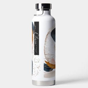 PixDezines Watercolor Modern Abstract Arrangement Water Bottle