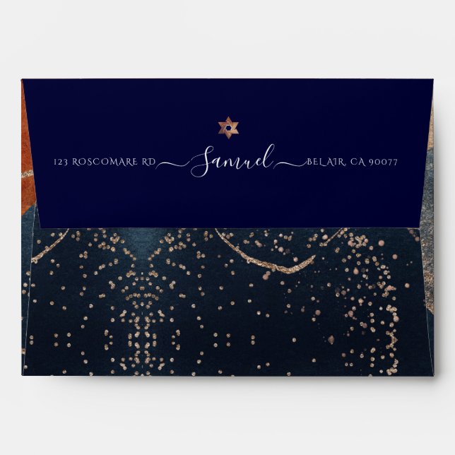 PixDezines Watercolor Modern Abstract Shapes Envel Envelope (Back (Top Flap))