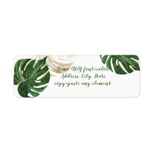 PixDezines Watercolor Monstera Leaves, Lush Green