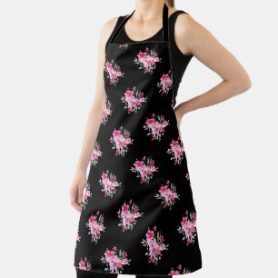 PixDezines Watercolor Summer Floral Apron