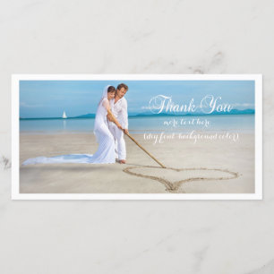 PixDezines wedding photo DIY font thank you Card