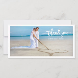 PixDezines wedding photo thank you Card