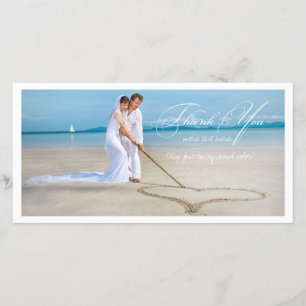 PixDezines wedding photo thank you Card