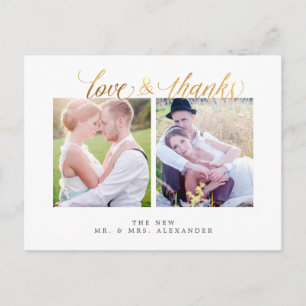 PixDezines Wedding Thank You/Fun Script Postcard