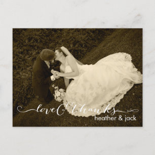 PixDezines Wedding Thank You Postcard