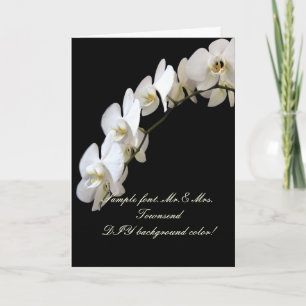 PixDezines White Orchid/DIY background colour Card