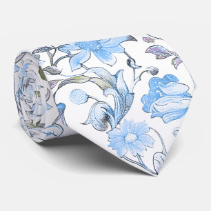 PixDezines William Morris Cornflower Blue DIY Tie