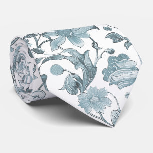 PixDezines William Morris Dusty BlueDIY Slate Blue Tie