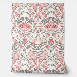 PixDezines William Morris Pink Strawberry Thief Wallpaper