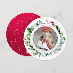 PixDezines Winter Wreath Christmas Greetings Invitation