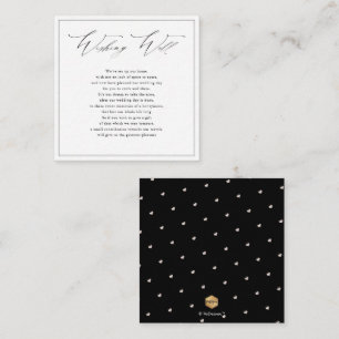 PixDezines Wishing Well, Calligraphy Script Enclosure Card