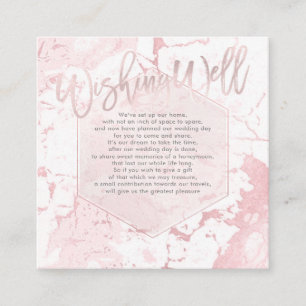 PixDezines Wishing Well/Marble /Blush Enclosure Card