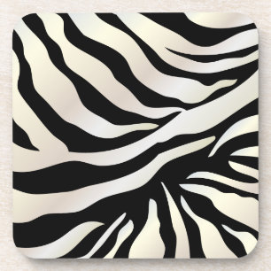 PixDezines Zebra print/DIY colours Coaster