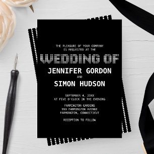 Pixed "Wedding Of" Wedding Invitation