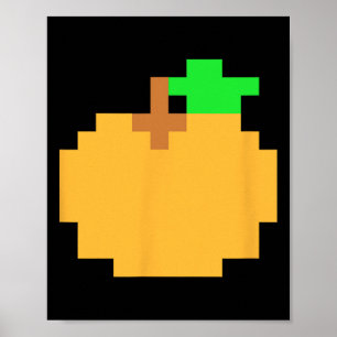 Pixel 8-bit Arcade Video Game Matching Costume Tea Poster
