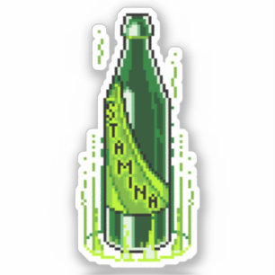 Pixel Art Beer Stamina Potion Sticker