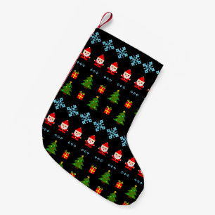 Pixel Art Christmas Small Christmas Stocking