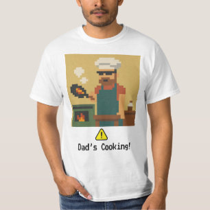Pixel Art Dad’s Cooking T-Shirt