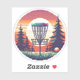 Pixel Art Disc Golf Course