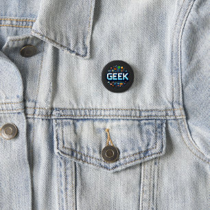 Pixel art for geeks 3 cm round badge