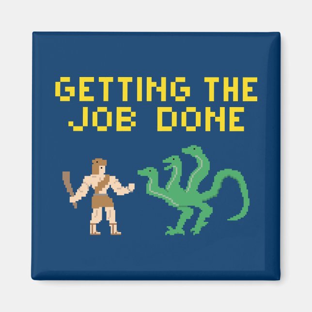 Pixel Art Hercules - Magnet (Front)