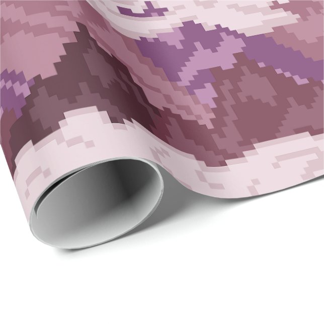 Pixel Art Mountain Landscape Pattern Wrapping Paper (Roll Corner)