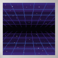 pixel art of 80s Retro sci-Fi background. Pixel ar