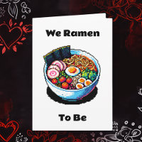 Pixel Art Ramen Noodles Pun Funny Valentine's Day