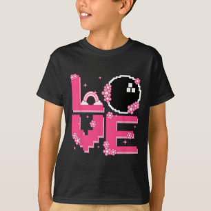 Pixel Art Retro 60s 70s Style Hippie Outfit Love B T-Shirt