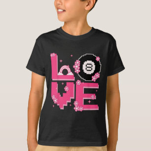 Pixel Art Retro 60s 70s Style Hippie Outfit Love B T-Shirt