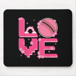 Pixel Art Retro 60s 70s Style Hippie Outfit Love C Mouse Pad