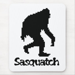 Pixel Art Sasquatch Mouse Pad