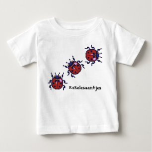 Pixel-Art Sleeve Baby T-Shirt
