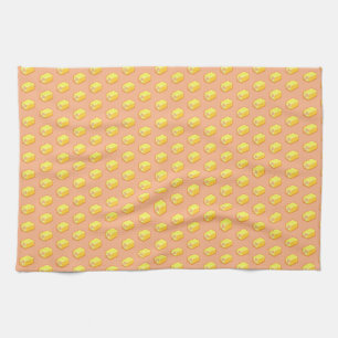 Pixel Art Sugary Battenberg Cake Pattern Tea Towel