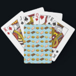 Pixel Art Tasty Biscuit Cookie Selection Pattern Playing Cards<br><div class="desc">A set of playing cards decorated with five staples of the British biscuit tin; the Bourbon,  the pink wafer,  the custard cream,  the ginger nut and a ring with jam type thing.</div>