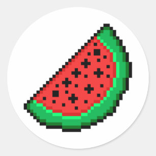 Pixel art Watermelon sticker