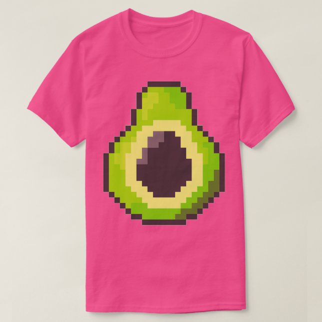 Pixel Avocado T-Shirt (Design Front)