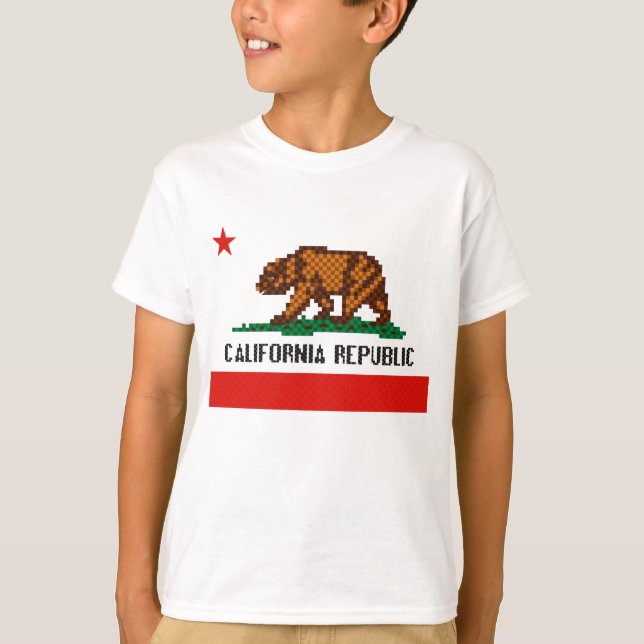 Pixel California Republic T-Shirt (Front)