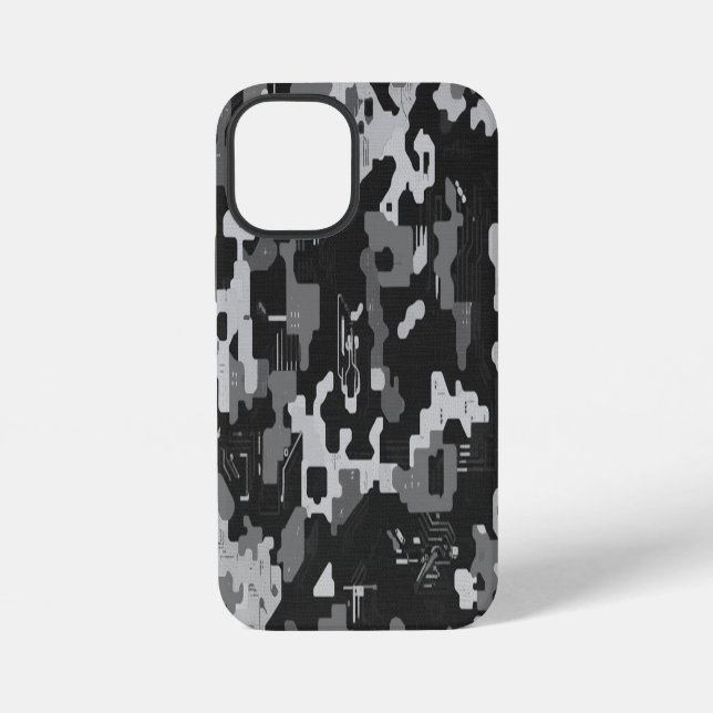 Pixel Camo Stealth iPhone Case (Back)